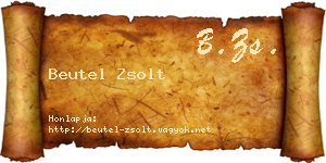 Beutel Zsolt névjegykártya